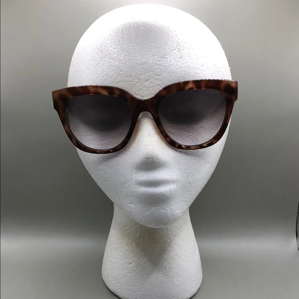 Freyrs Jane Cat Eye Sunglasses Semi Oversized Tortoise Trendy Gradient Lens.
